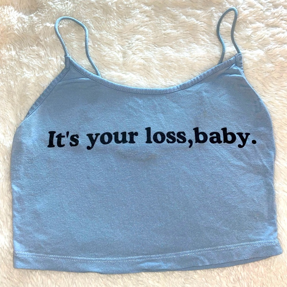Baby Blue Crop Top